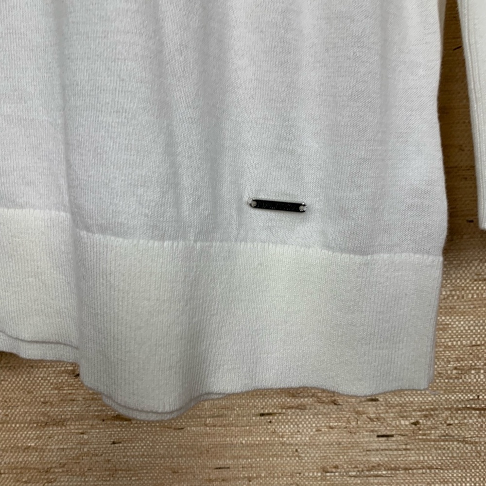 Nautica White/Black Stripe Raglan Sleeve Sweater - Picture 5 of 7